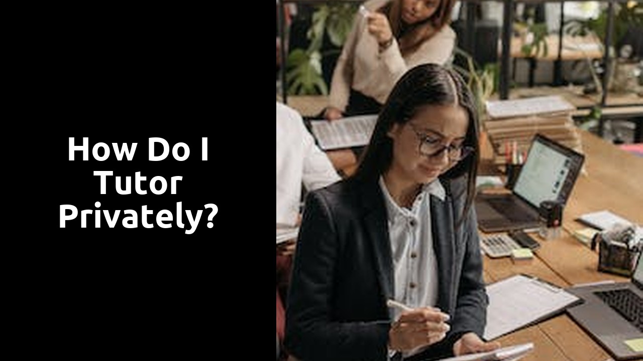 How do I tutor privately?
